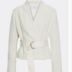 IRO Women’s Vipeana belted boucle-knit wrap Jacket size small, new without tags